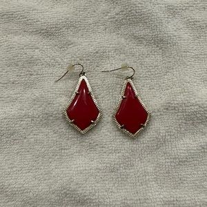 Red Kendra Scott Earrings